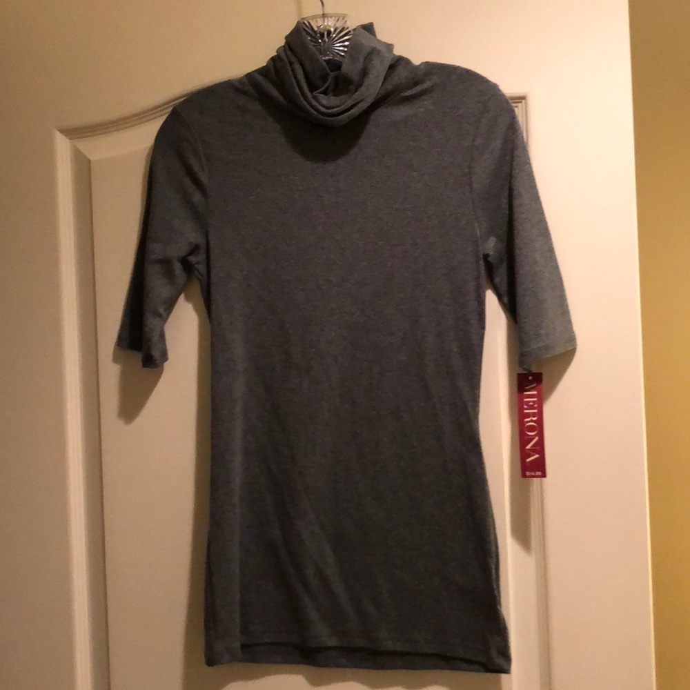 Grey turtleneck
